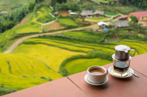 Vietnamska kava s vyhladom